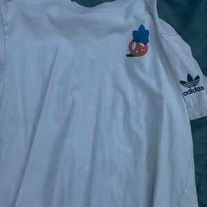 White adidas t-shirt